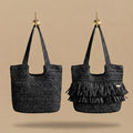 Raffia Fringe Handwoven Beach Tote