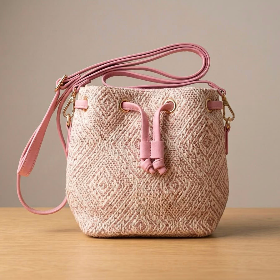 Handwoven Geometric Bucket Sling