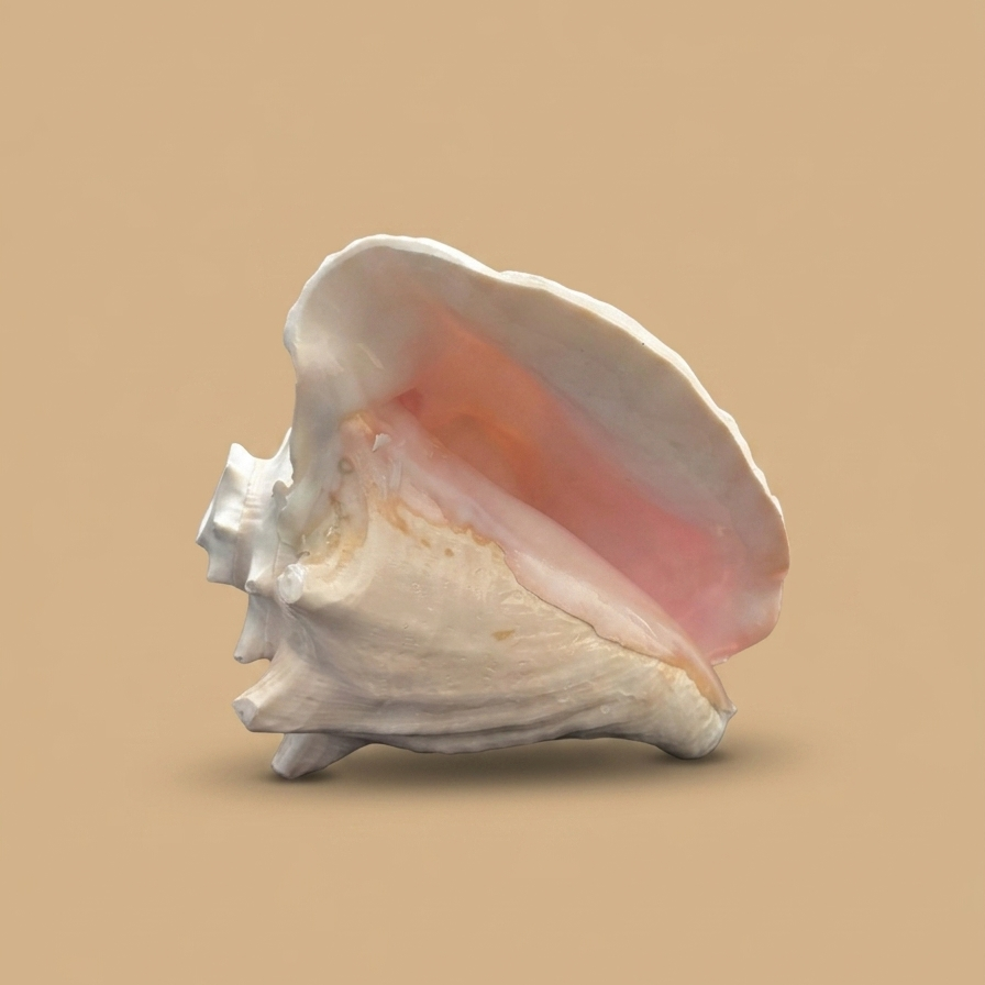 Pink Queen Conch Shell – Coastal Centerpiece & Coffee Table Statement Decor