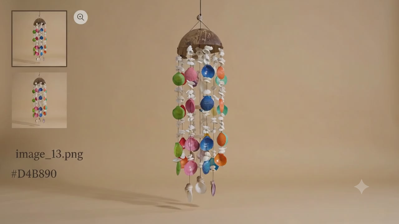 Handmade Coconut Top Shell Wind Chime